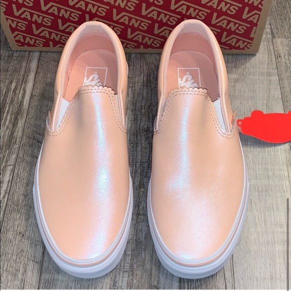 Vans pink pearl suede slip on shoes sneakers - Picture 5 of 6
